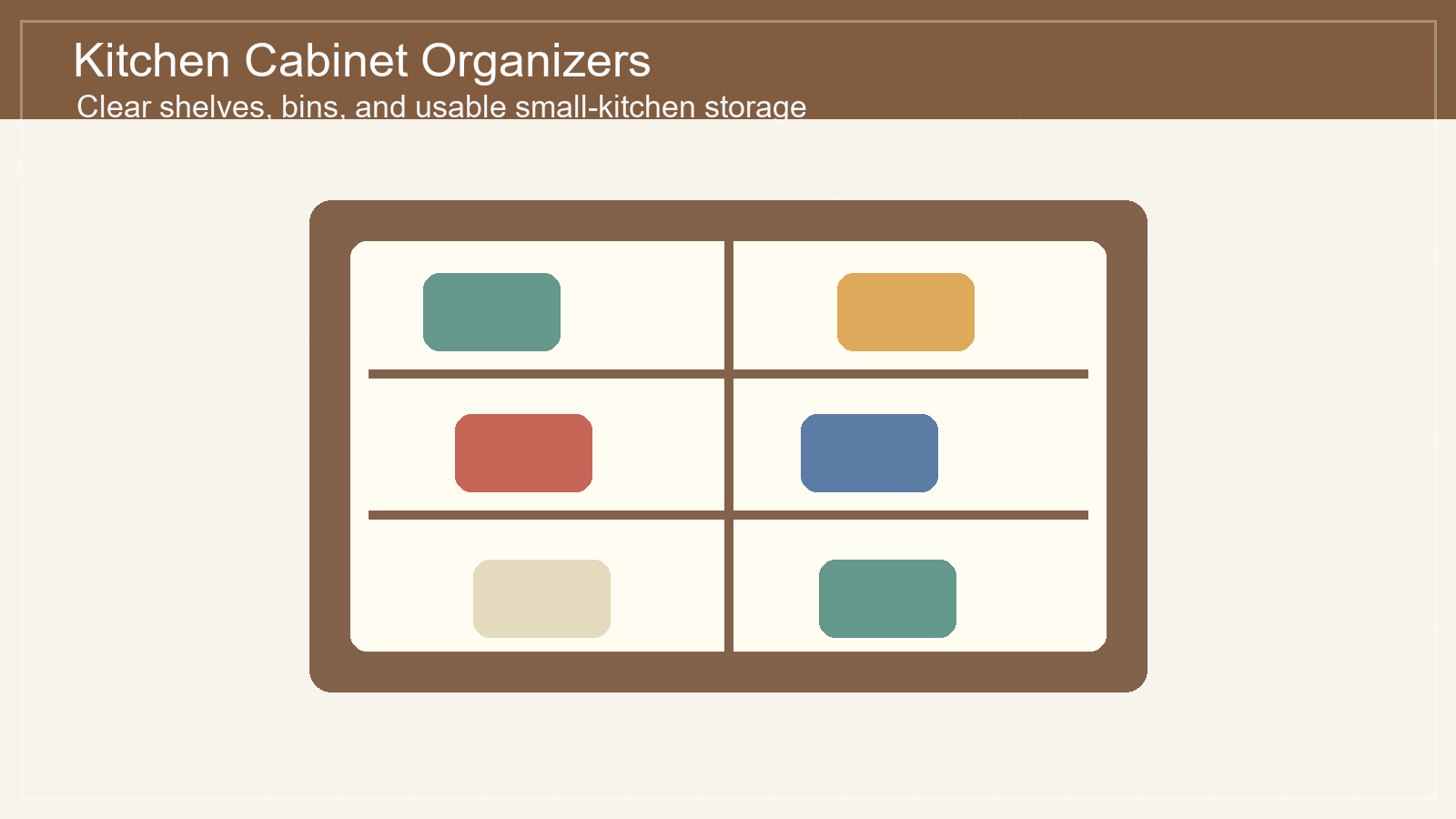 Kitchen cabinet organizers for small kitchen storage